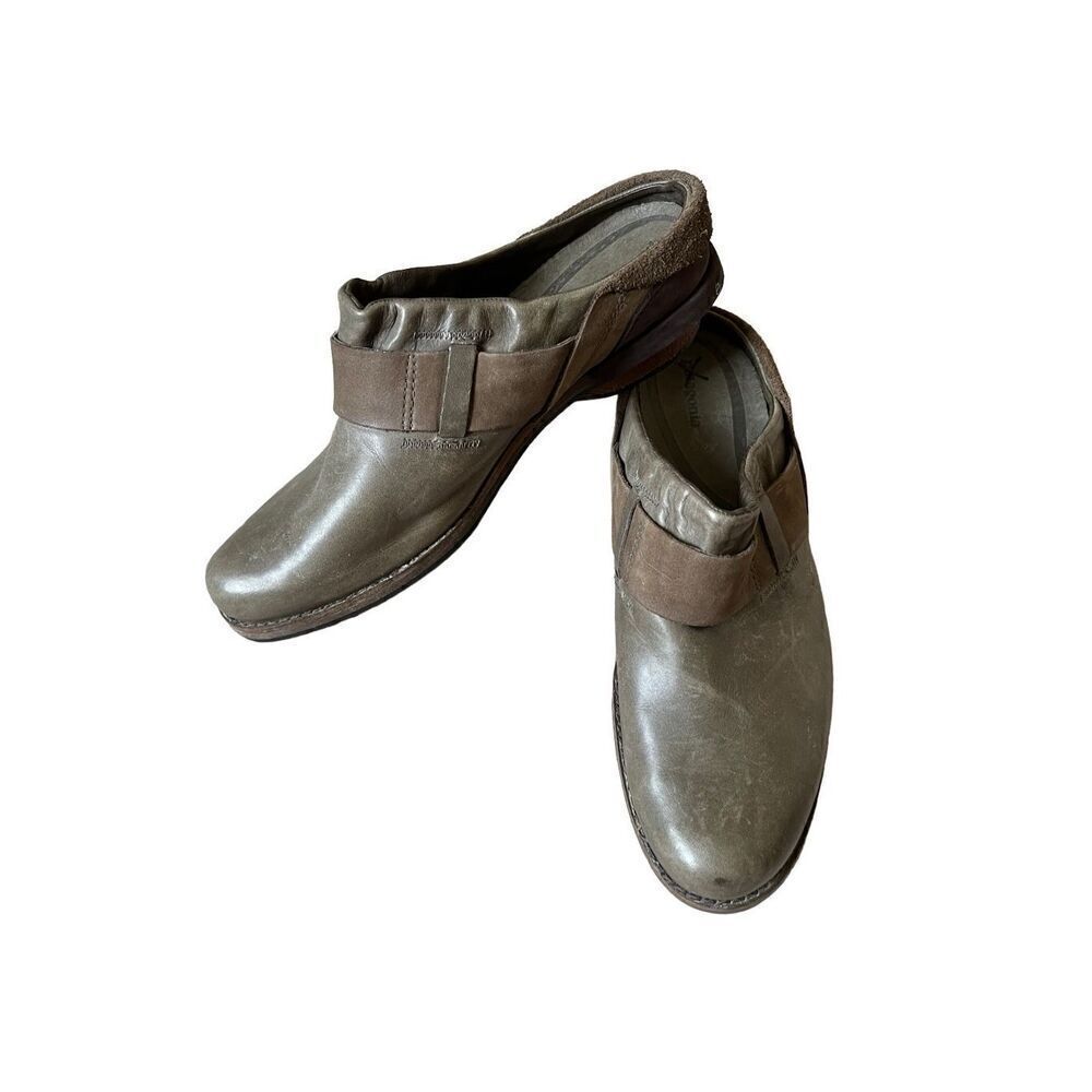Patagonia Shoes Womens 7 Brown Leather Mules Clogs Weathered Naturecore Gorp